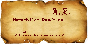 Merschilcz Ramóna névjegykártya